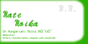 mate moika business card